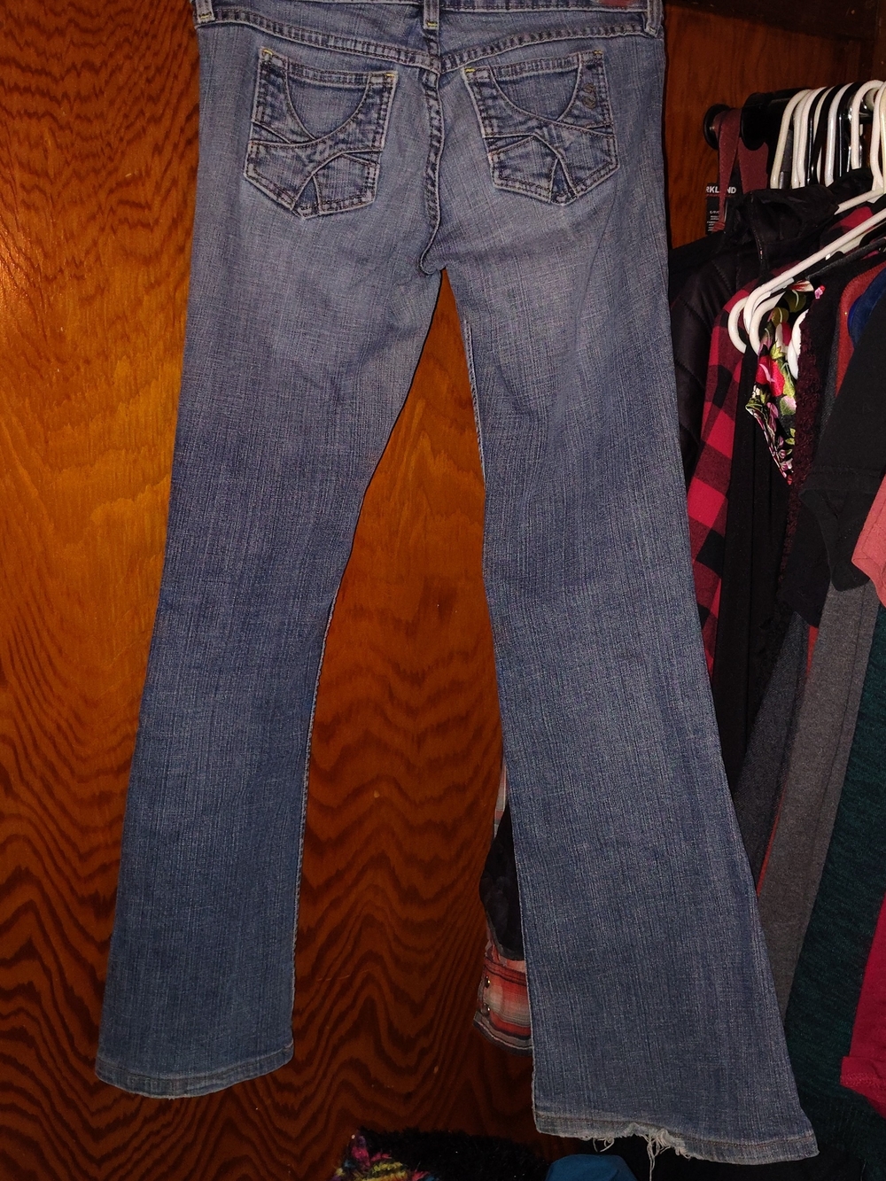 Juicy Couture Women's Light Blue Low Rise Flared Jeans